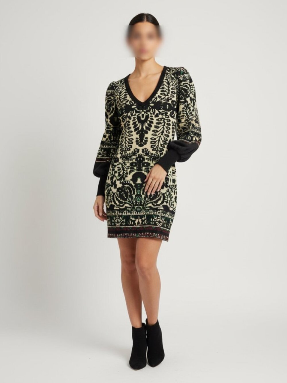 Free People Womans Size XS Music and Lyrics Printed Mini Dress